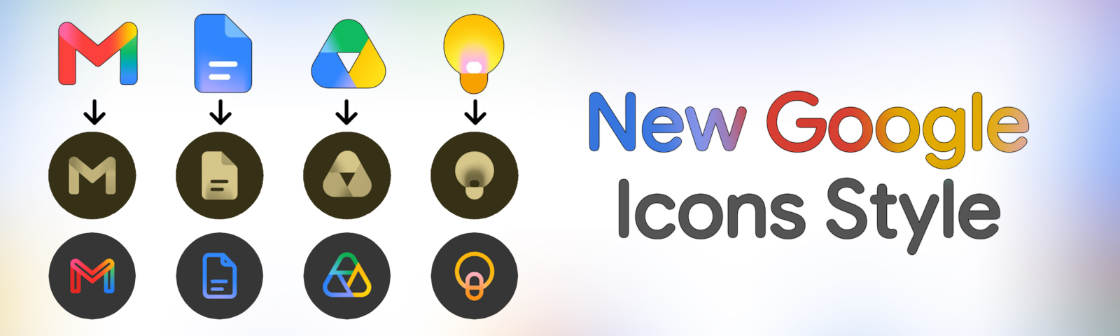New Google Icons Style 2026 - in Icon Packs.